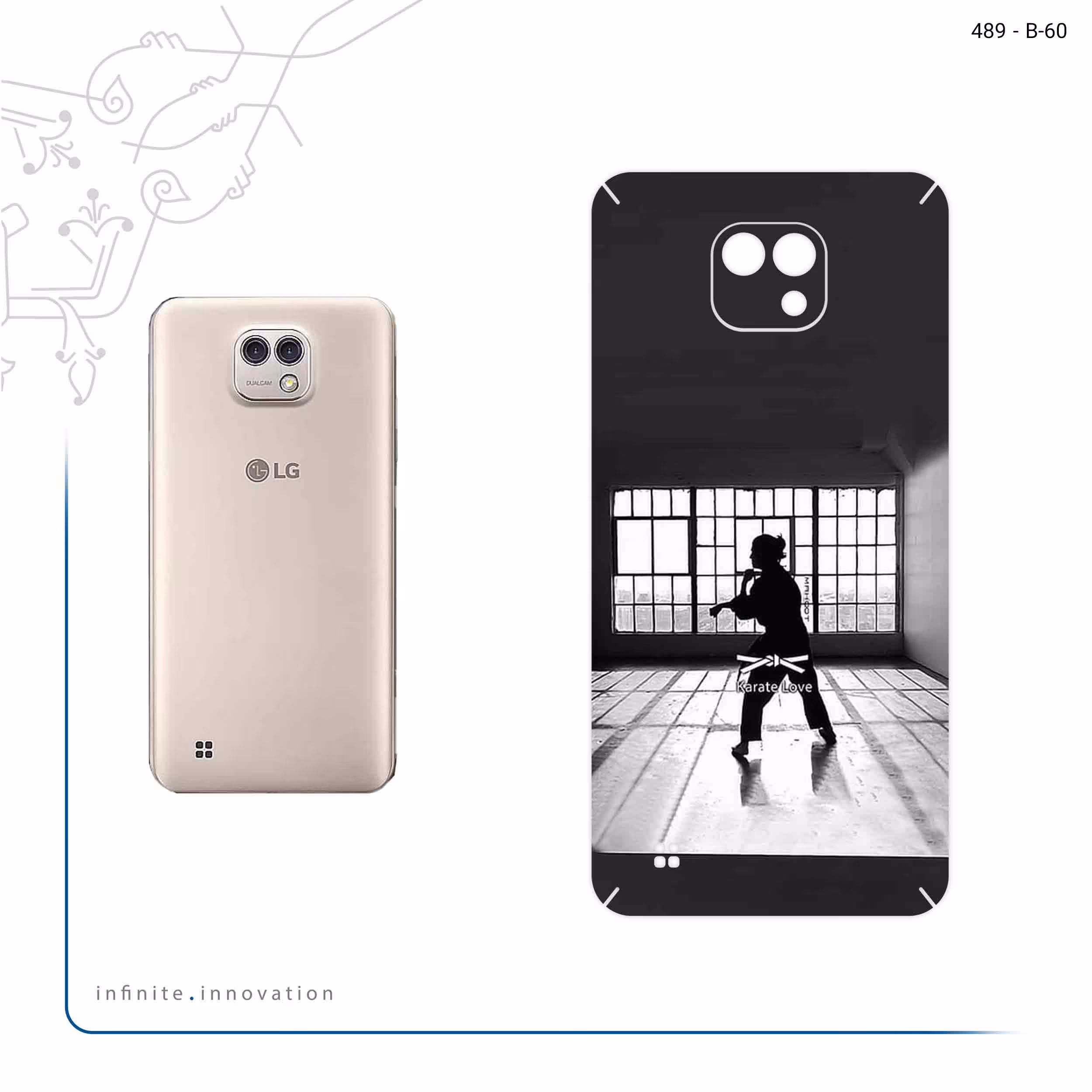 برچسب پوششی ماهوت مدل Karate مناسب برای گوشی موبایل ال جی X Cam