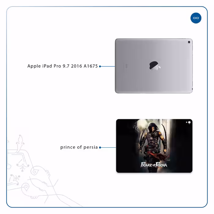 برچسب پوششی ماهوت مدل Prince of Persia مناسب برای تبلت اپل iPad Pro 9.7 2016 A1675