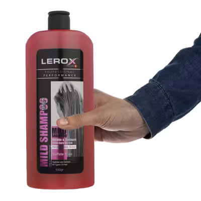 شامپو مو لروکس مدل رزماری و کلاژن وزن 550 گرم مجموعه 2 عددی