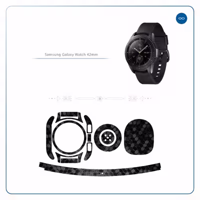 برچسب ماهوت طرح Honey-Comb-Circle مناسب برای ساعت هوشمند سامسونگ Galaxy Watch 42mm