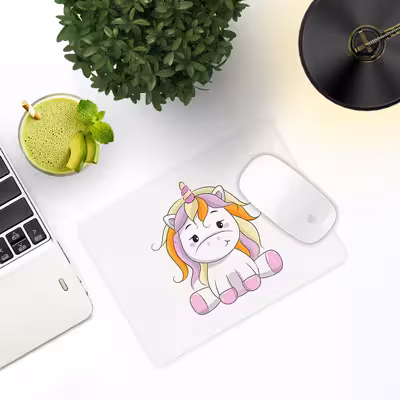 ماوس پد ترمه طراحان ایده مدل تک شاخ رنگی کد cfp1351