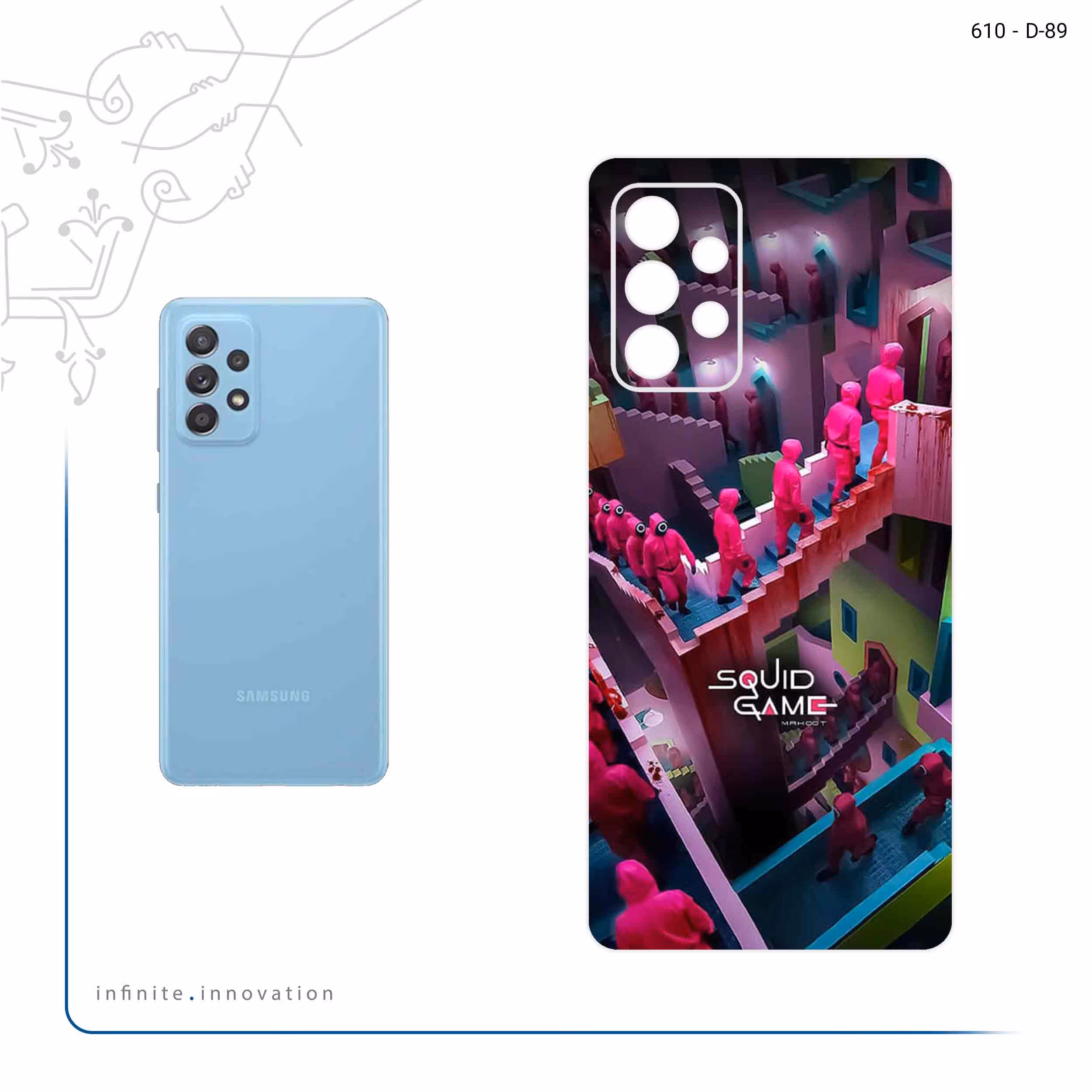 برچسب پوششی ماهوت مدل Squid Game مناسب برای گوشی موبایل سامسونگ Galaxy A52s 5G