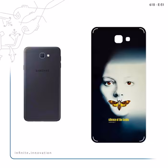 برچسب پوششی ماهوت مدل Silence of the Lambs مناسب برای گوشی موبایل سامسونگ Galaxy J7 Prime
