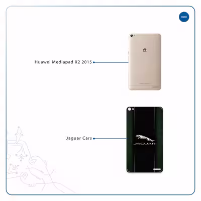 برچسب پوششی ماهوت مدل Jaguar Cars مناسب برای تبلت هوآوی Mediapad X2 2015