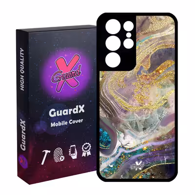کاور گارد ایکس طرح ماربل مدل Glass10295 مناسب برای گوشی موبایل سامسونگ Galaxy S21 Ultra