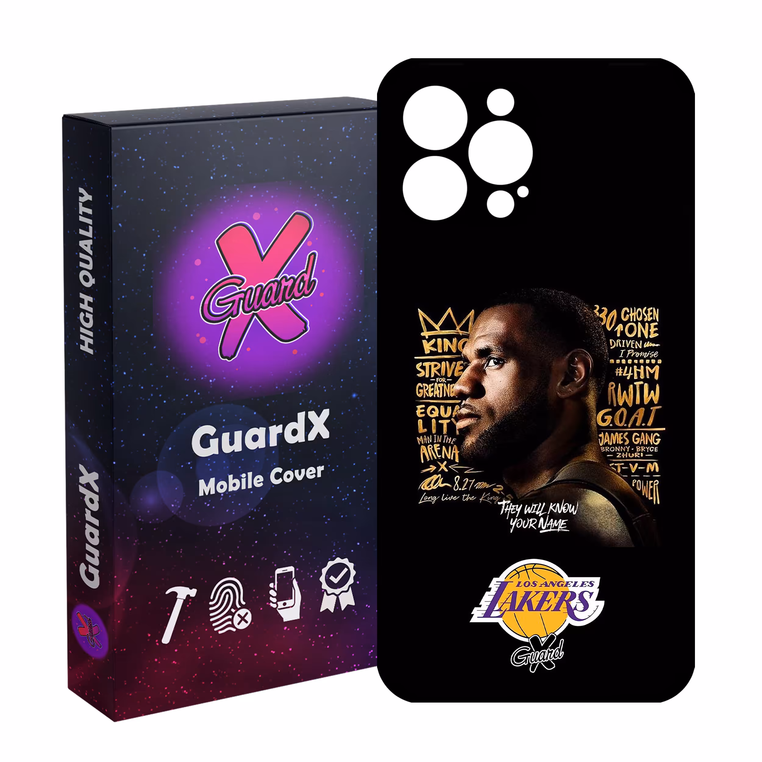 کاور گارد ایکس طرح Lebron James مدل Glass10120 مناسب برای گوشی موبایل اپل iPhone 13 Pro Max