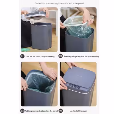 سطل زباله مدل  هوشمند کد Y8620A / 12L