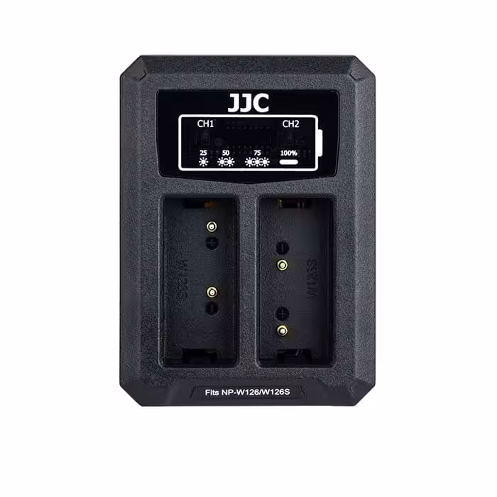 شارژر دوقلو USB باتری دوربین فوجی فیلم جی جی سی مدل DCH-NPW126