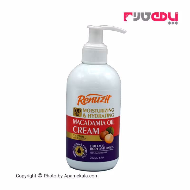 کرم مرطوب‌کننده رینوزیت مدل macadamia  oil حجم 250 میل