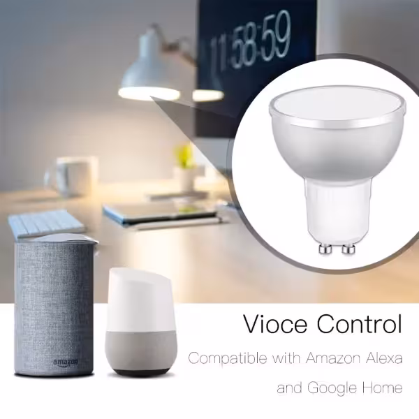 لامپ هالوژنی RGB-5W هوشمند MOES مدل GU10