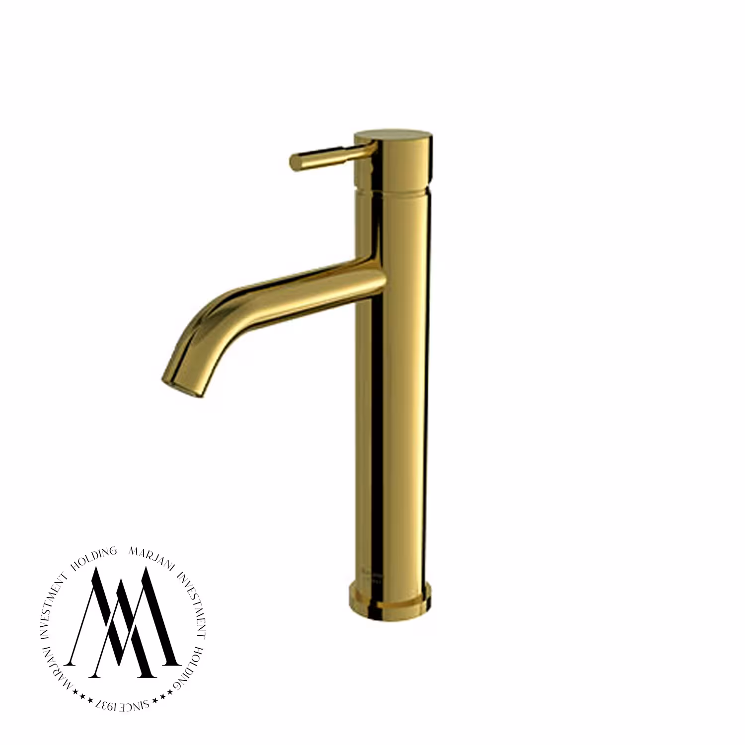 شیر روشویی شودر مدل مارینو پایه بلند (طلا)