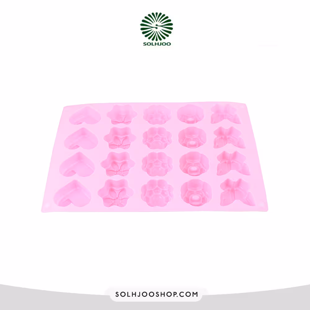 قالب سیلیکون پروانه گل قلب 20 خانه