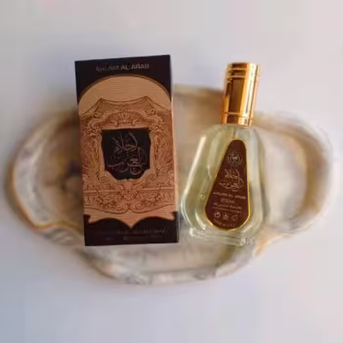 عطر ادکلن احلام العرب برند ارض الزعفران حجم 50 میل