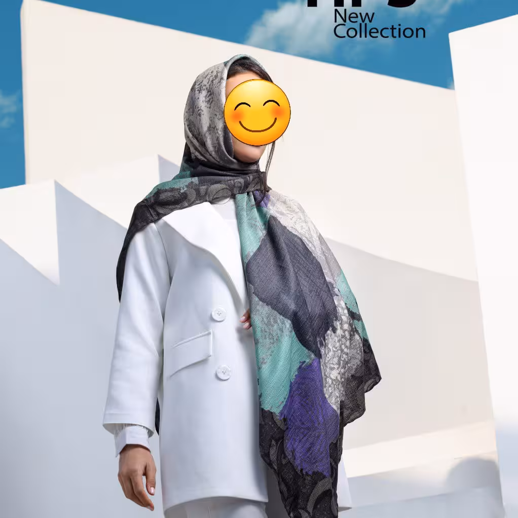 روسری نخی ژاکارد