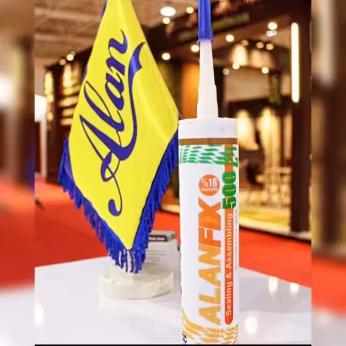 چسب ماستیک پلی یورتان ماربل شیت و ترمووال مدل ALAN FIX 500 چسبندگی قوی و ضدآب و درزگیر (پس کرایه)