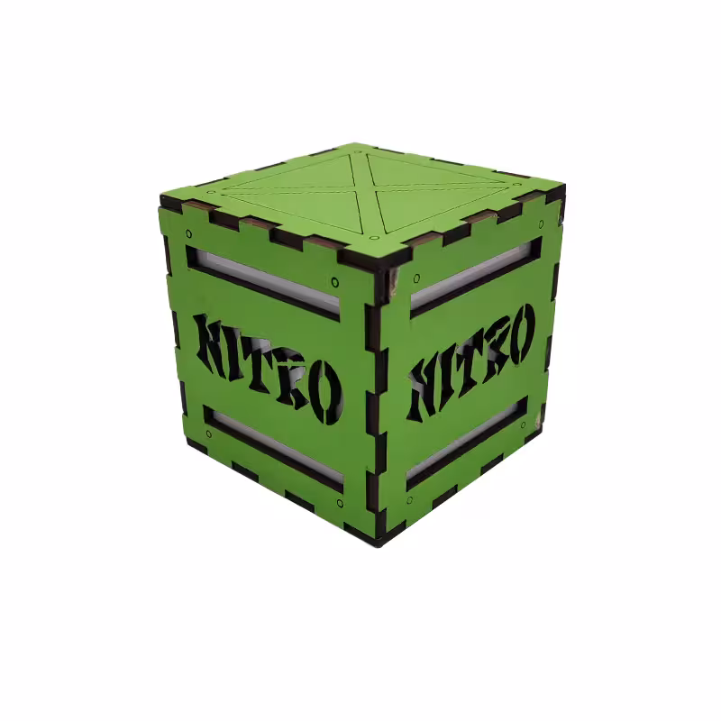 آیکون لایت طرح Nitro چوبی 6.5 سانتی