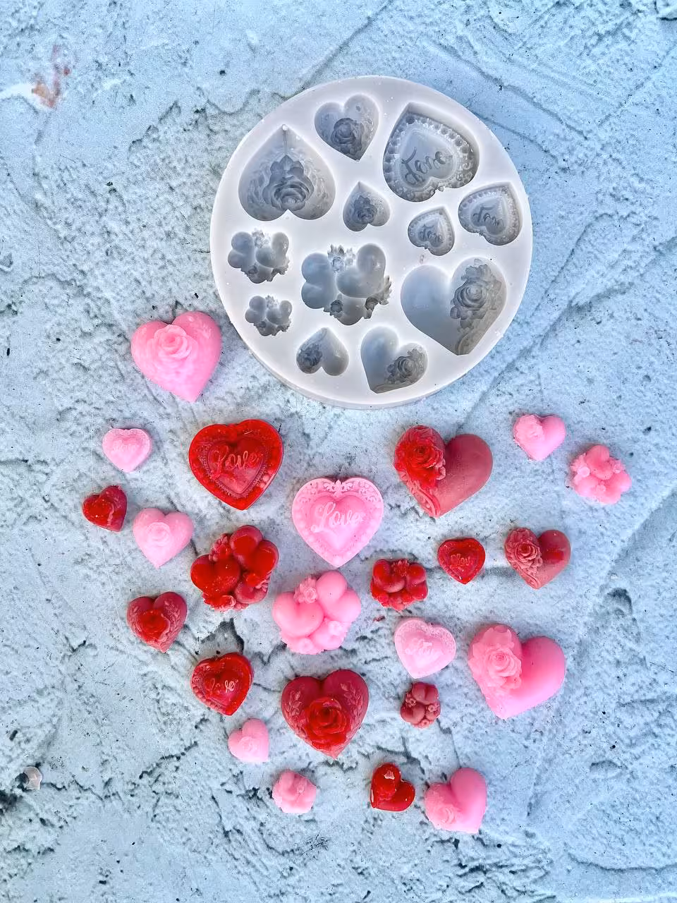 مولد فوندانتی قلب جور طرح دار