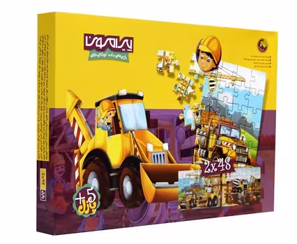 پازل 48 تکه فومی پیرامون طرح مهندس (بسته 2 عددی)