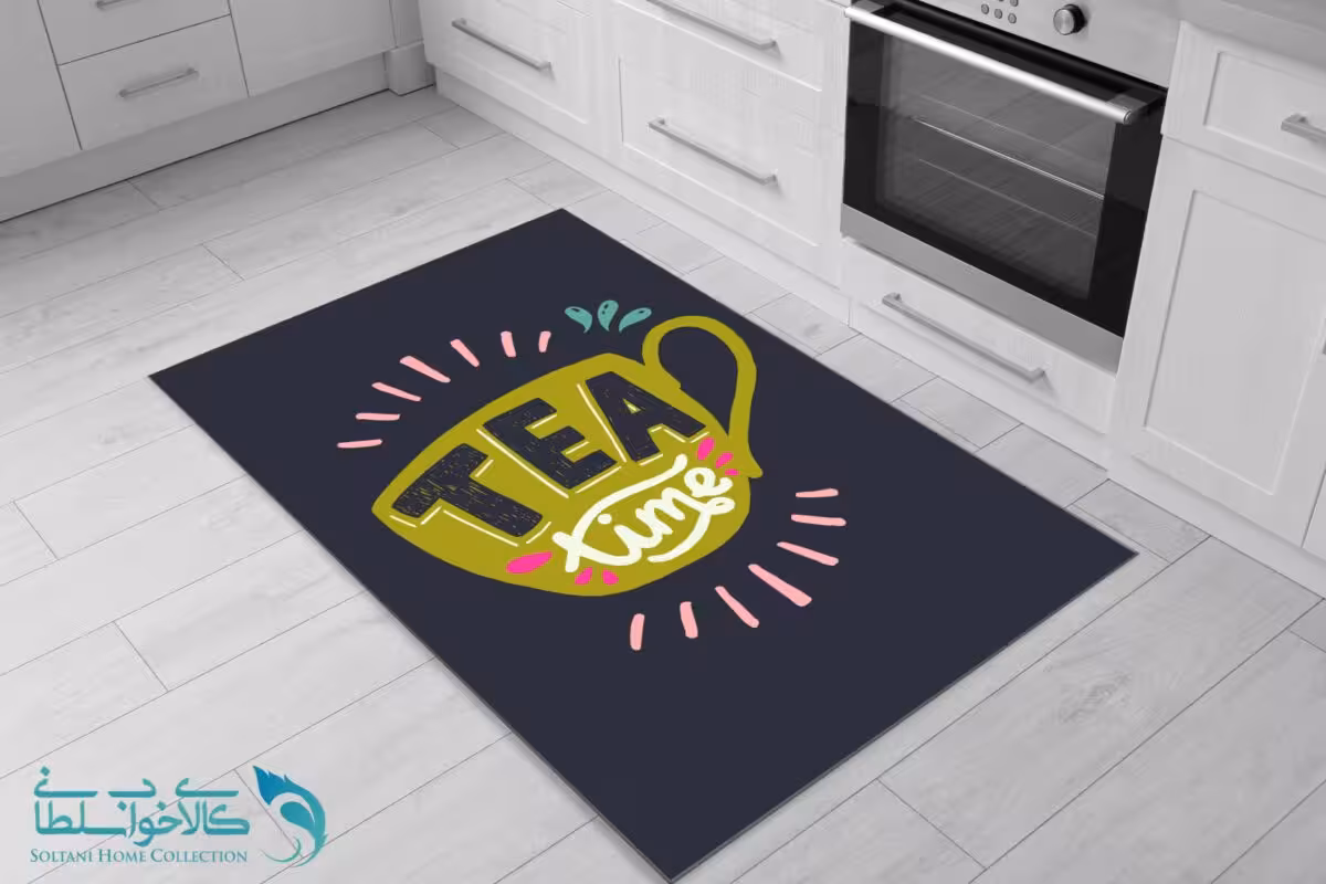 فرشینه آشپرخانه طرح چای کد FR1641