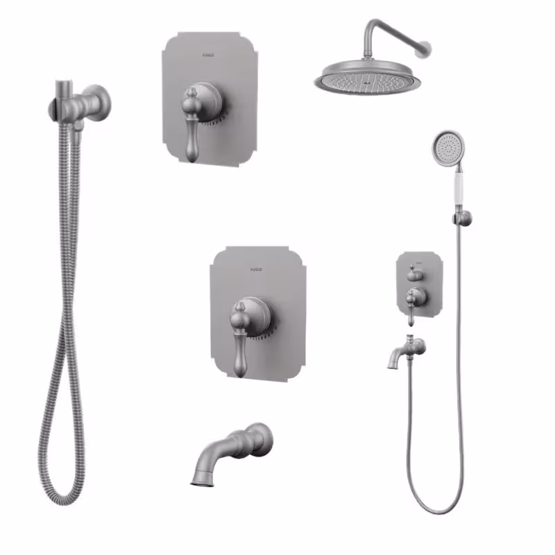 ست شیرآلات کسری مدل ناپل توکار مجموعه 6 عددی