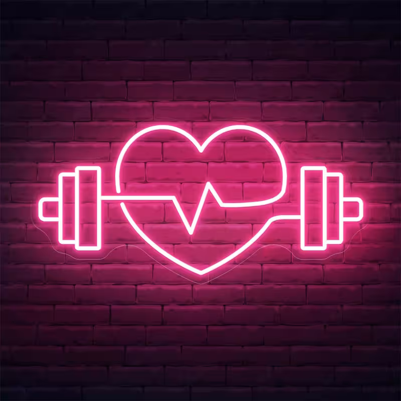 تابلو نئون فلکسی باشگاهی کد GYM004