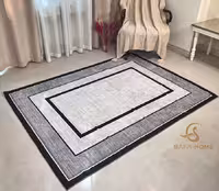 زیر سفره ای مدرن طرح حاشیه طوسی مشکی کد 1325