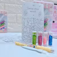 پک نقاشی اکلیلی و چسب خودکاری