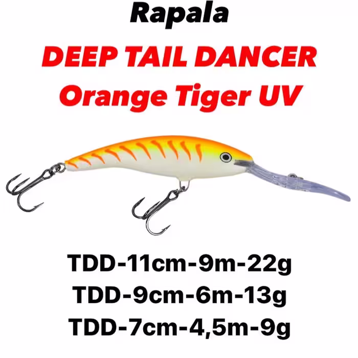 لور ماهیگیری راپالا Rapala Deep Tail Dancer TROLLING DEPTH