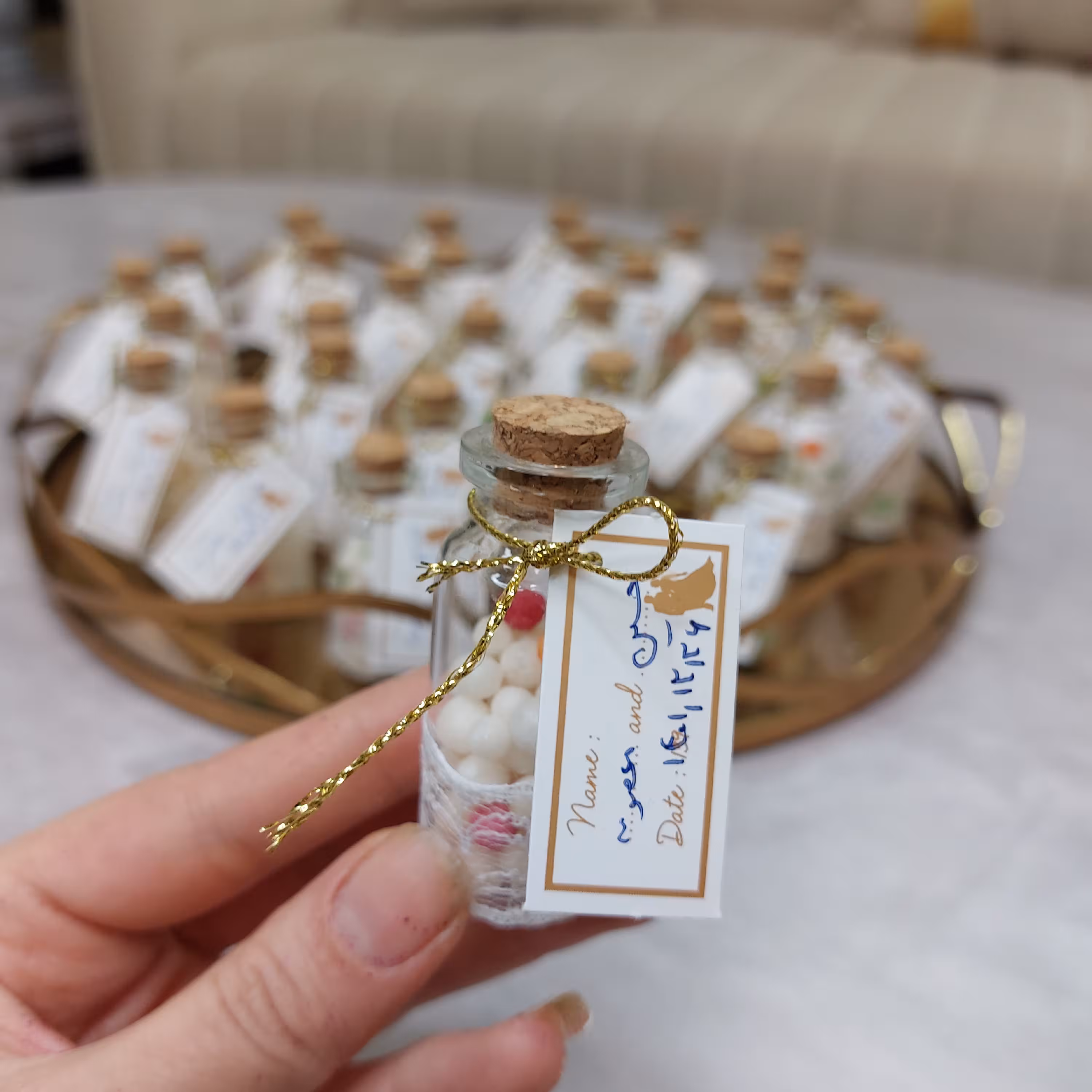 گیفت نقل شیشه ایی مناسب برای عقد و عروسی (پس کرایه)