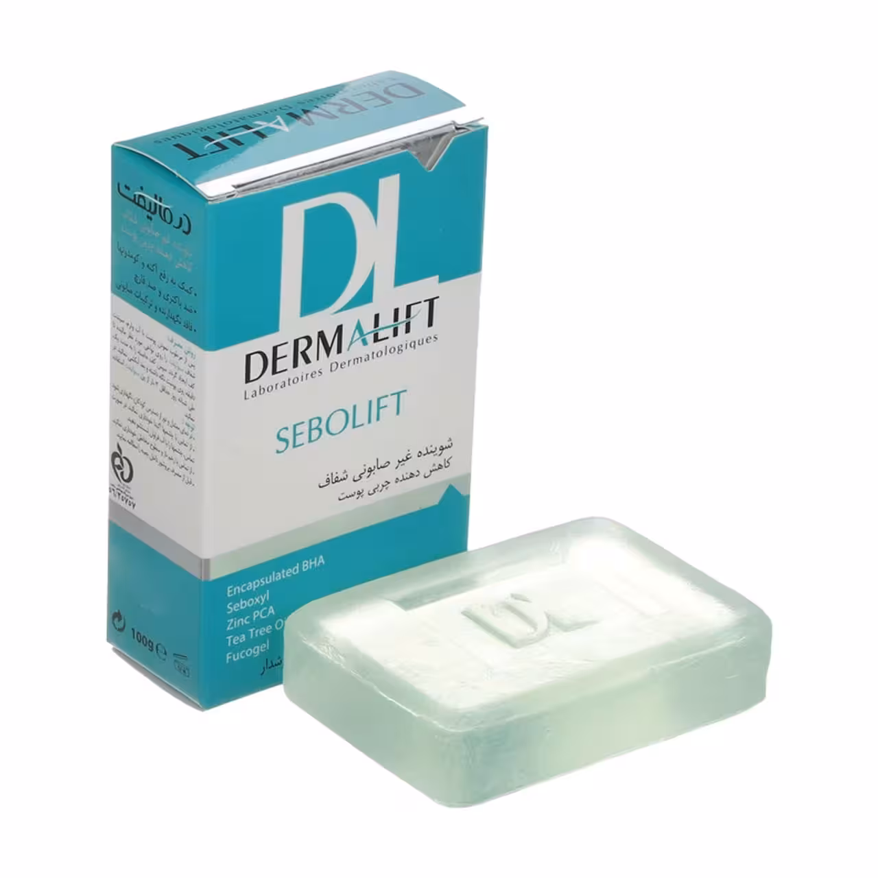 پن شفاف کاهش دهنده چربی پوست درمالیفت مدل سبولیفت 100 گرمی