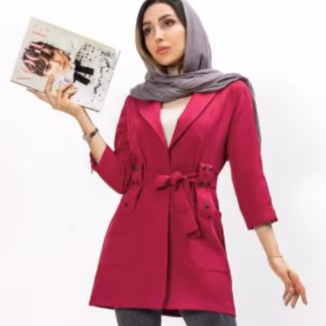 مانتو آستین زیپ دار
