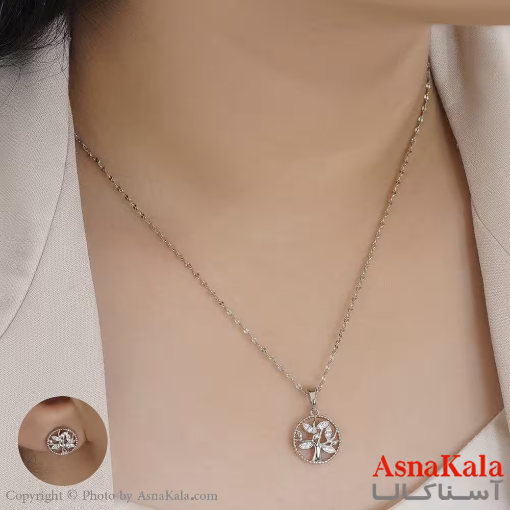 نیم ست زنانه ژوپینگ مدل درخت نگیندار طرح طلا کد NIM14461W