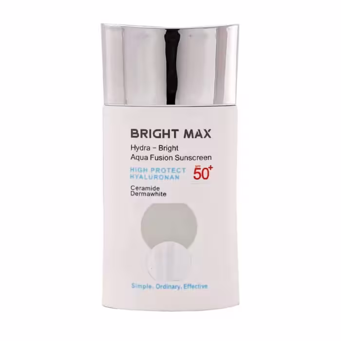 فلوئید ضد آفتاب آکوافیوژن هیدرا برایت SPF50 برایت مکس 50 میلی لیتر | Bright Max SPF50 Aqua Fusion Sunscreen Fluid
