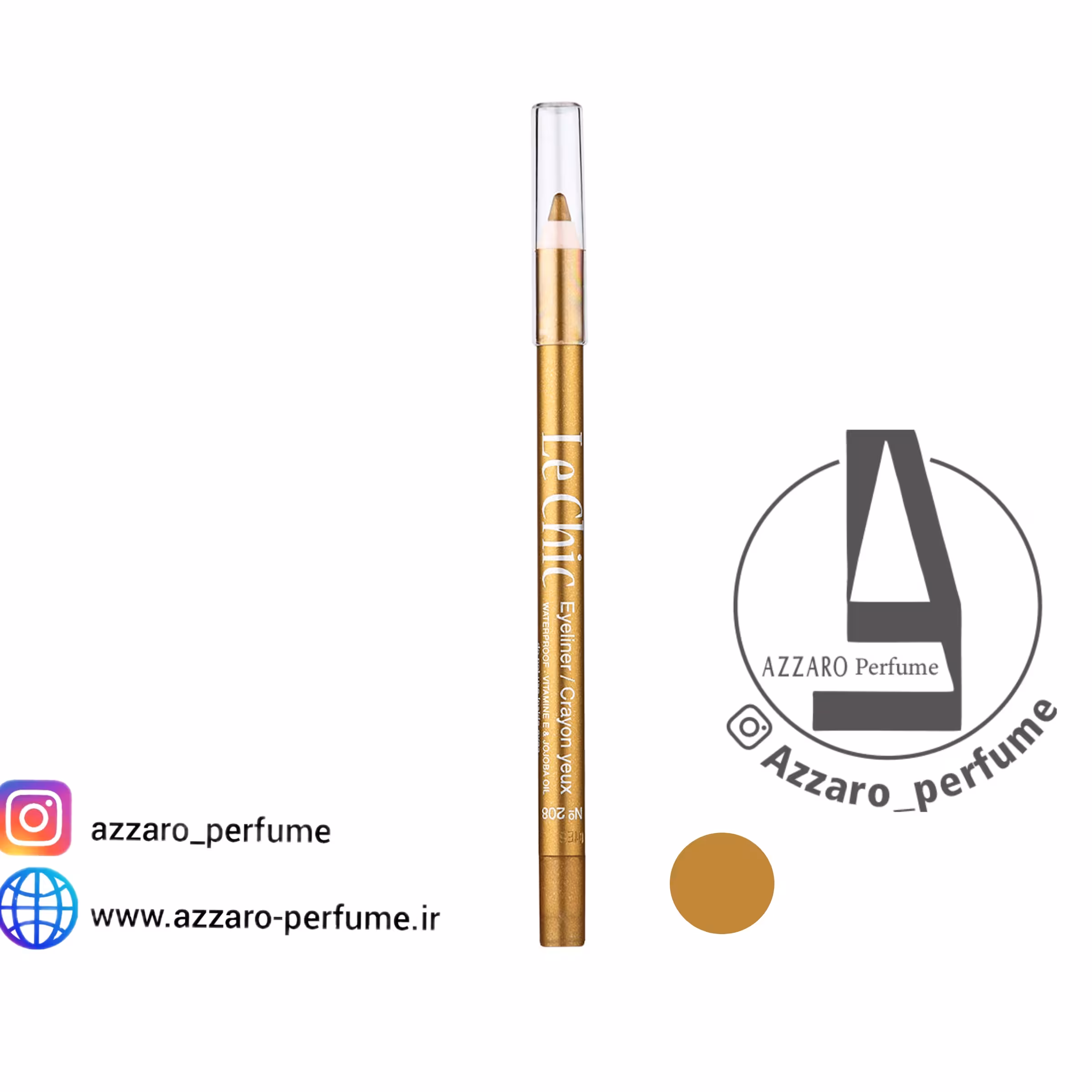 مداد چشم طلایی بادوام لچیک شماره 208