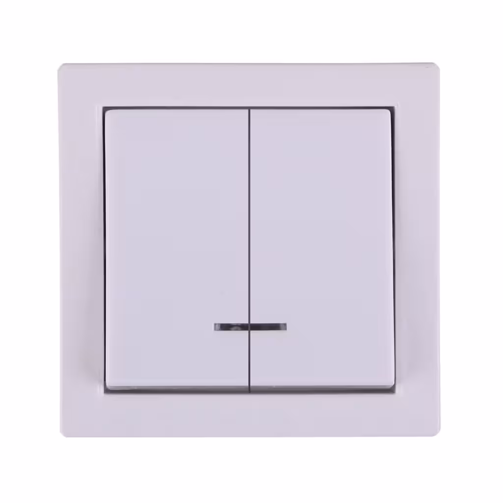 کلید دو پل روکار جهان الکتریک مدل کارن