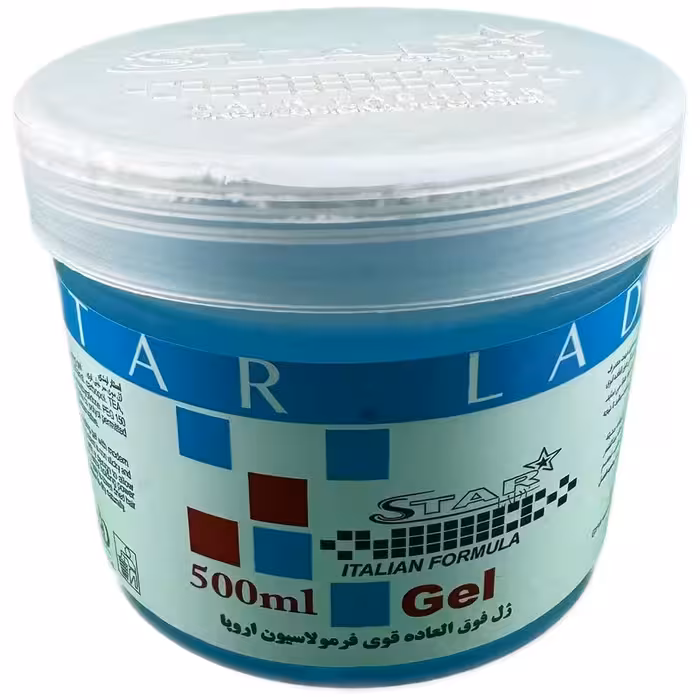 ژل فوق العاده قوی مو سر 500 میل برند استار لیدی