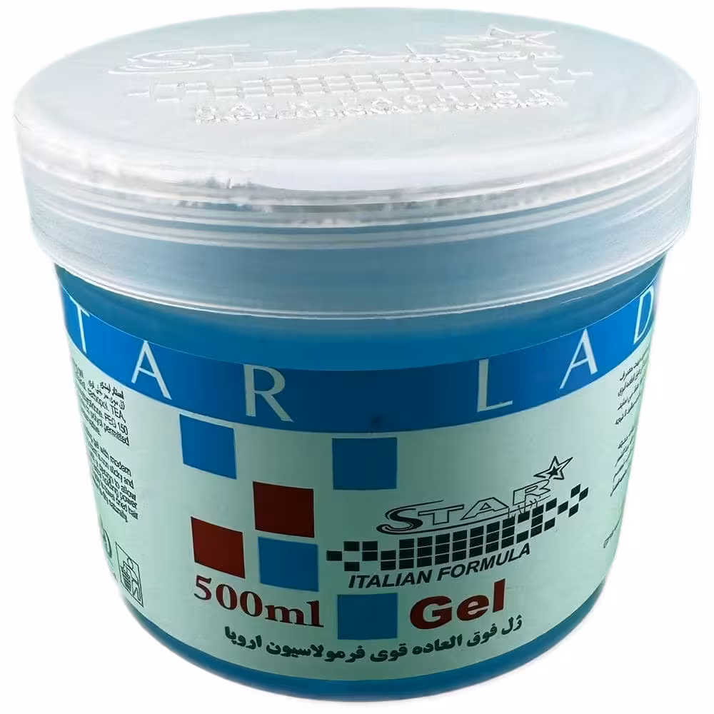 ژل فوق العاده قوی مو سر 500 میل برند استار لیدی