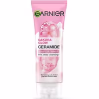 فوم شوینده و درخشان کننده صورت با عصاره شکوفه گیلاس، 100 میل گارنیر، مدل Ceramide Super Whip