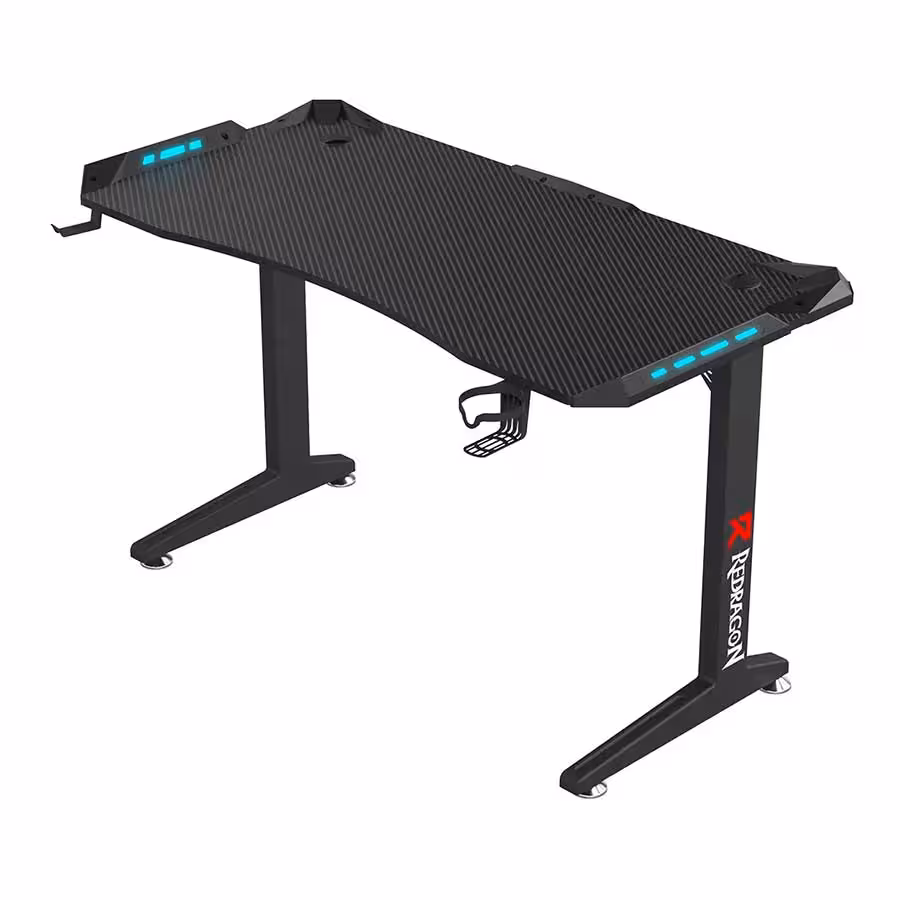 قیمت و خرید میز کامپیوتر گیمینگ ردراگون مدل GD3101BK 140cm LED | یاس ارتباط