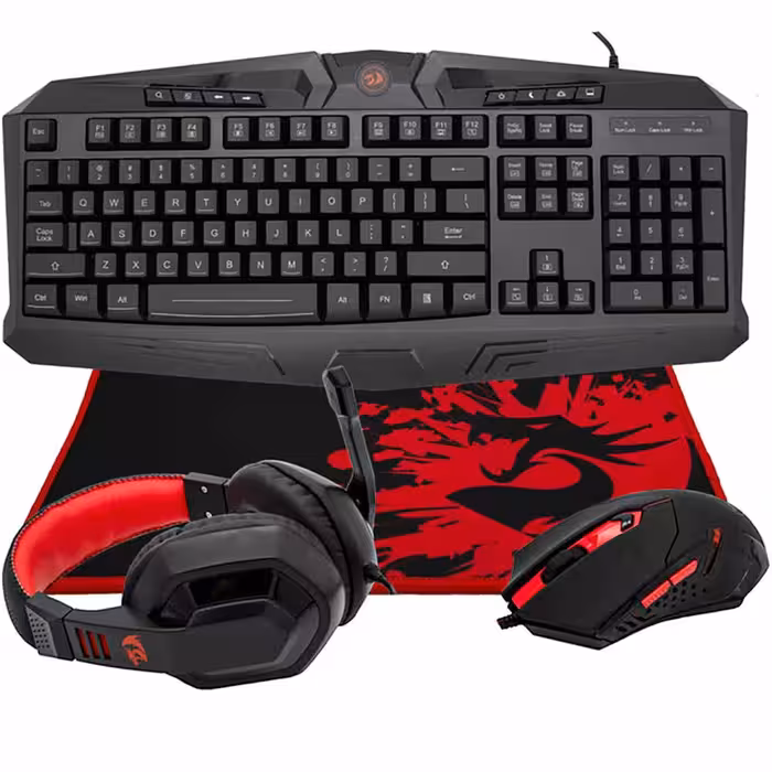 باندل کیبورد و موس گیمینگ ردراگون Keyboard and Mouse Redragon S101-BA-2