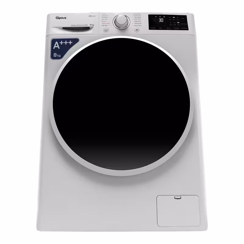 ماشین لباسشویی جی پلاس مدل GWM-L870W ظرفیت 8 کیلوگرم