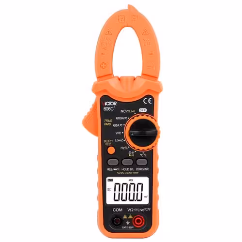 کلمپ متر ویکتور مدل  606C اتو رنج جریان (AC و DC)