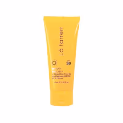 کرم ضد آفتاب و ضد لک فاقد چربی SPF30 لافارر مناسب پوست چرب و مستعد آکنه حجم 40 میلی لیتر - بی رنگ