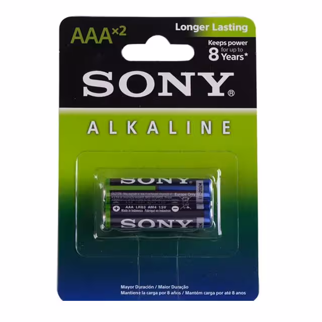 باتری نیم قلمی آلکالاین سونی 2 عددی