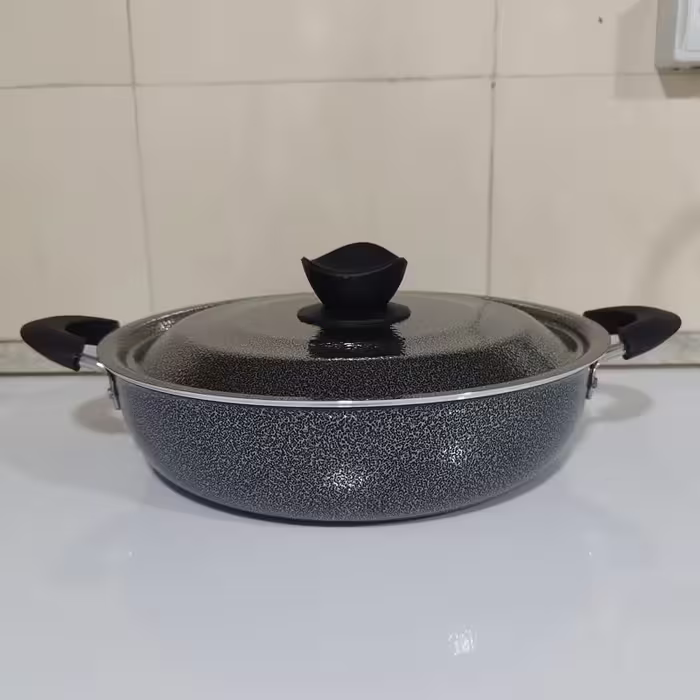تابه دو دسته گرانیتی سایز 30 افسون سربی با ضمانت 12 ماهه ارسال رایگان