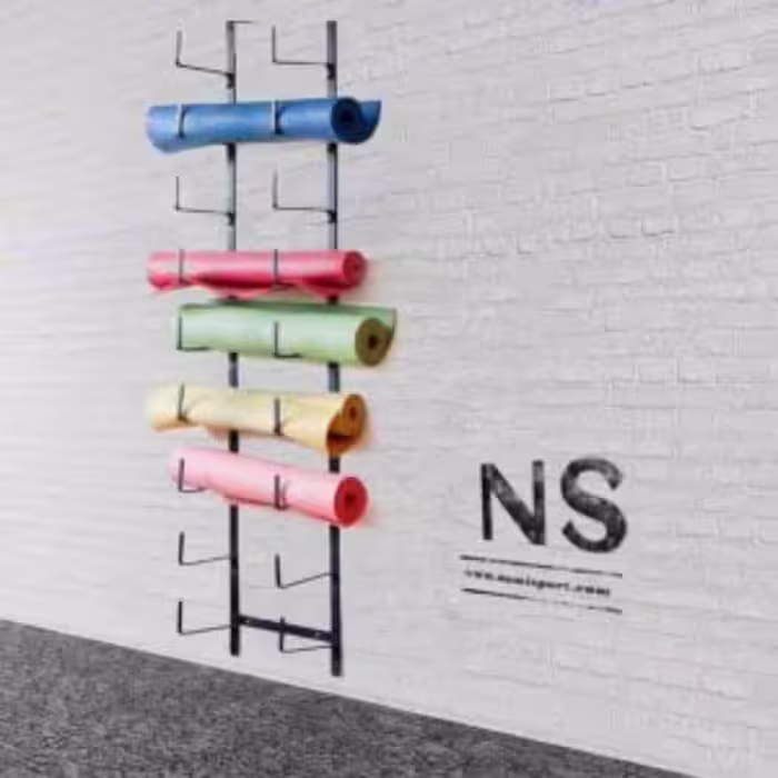 رک دیواری مت یا زیرانداز یوگا 10 عددی Wall rack mat or yoga mat