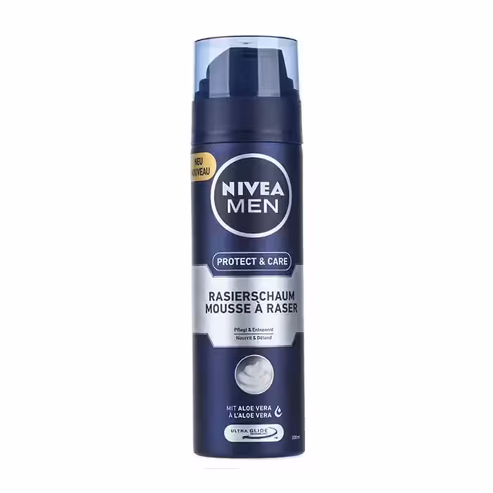 فوم اصلاح مردانه مدل Protect And Care نیوا 200 میلی لیتری