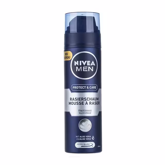فوم اصلاح مردانه مدل Protect And Care نیوا 200 میلی لیتری