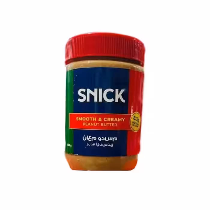 کره بادام زمینی کرمی اسنیک SNICK وزن 510 گرم