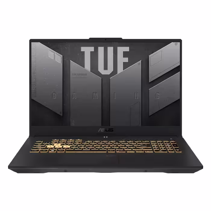 لپ تاپ ایسوس مدل TUF Gaming FX707ZC4 با پردازنده Core i5 نسل 12، حافظه 16 گیگابایت رم و 1 ترابایت حافظه SSD، دارای کارت گرافیک RTX 3050 با حافظه 4 گیگابایت